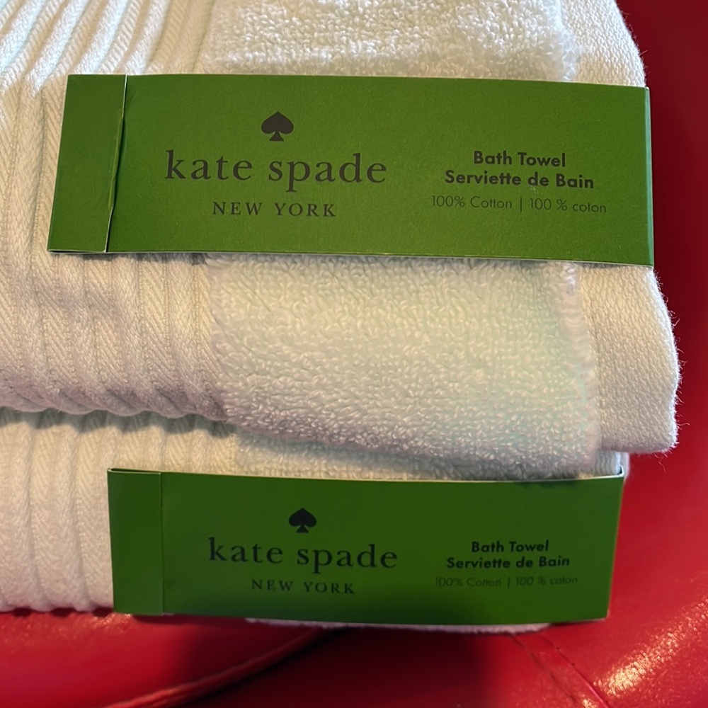 kate spade light mint green Bath Towel Collection - Picture 2 of 4